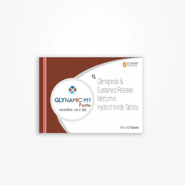 GLYNAMIC M1 Forte (Glimepride 1  mg + Metformin Hydrochloride 1000 mg)
