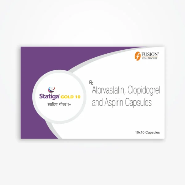STATIGA GOLD 10 (Atorvastatin 10 mg + Clopidogrel 75 mg + Aspirin 75 mg)