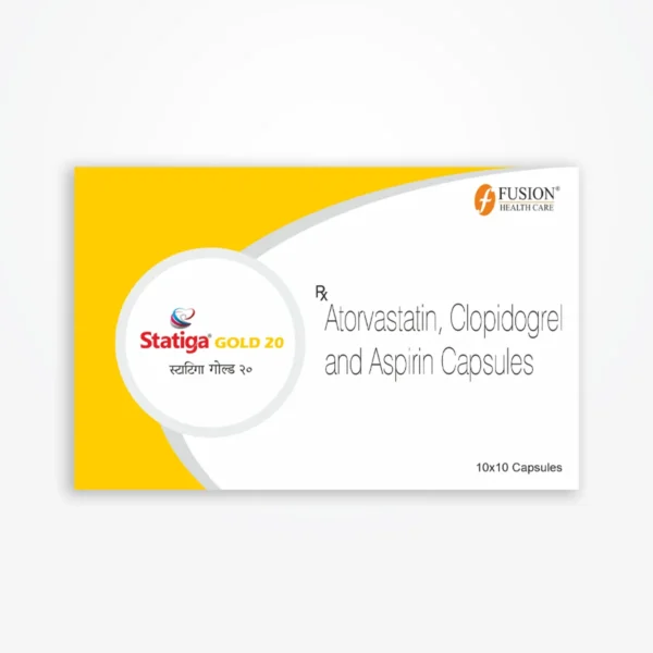 STATIGA GOLD 20 (Atorvastatin 20 mg + Clopidogrel 75 mg + Aspirin 75 mg)