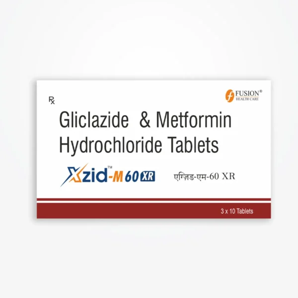 XZID M 60 XR (Gliclazide 60 mg + Metformin 500 mg)