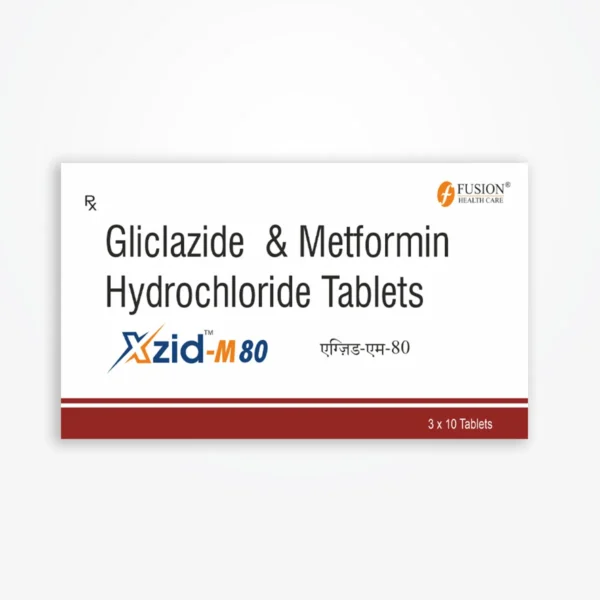 XZID M 80 (Gliclazide 80 mg + Metformin 500 mg)