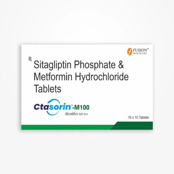 CTASORIN M 100 (Sitagliptin 100 mg + Metformin 500 mg)