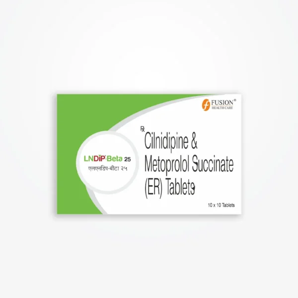 LNDIP BETA 25 (Cilinidipine 10 mg + Metaprolol 25 mg)